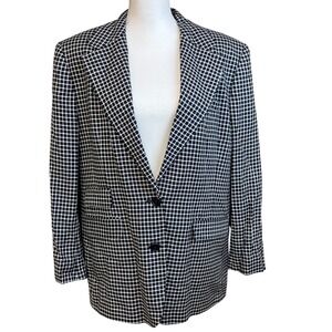 LAUREN Ralph Lauren Blazer Size 16 Check Plaid‎ Career Office Work Job Interview